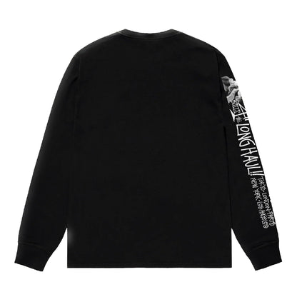 Stussy Long Haul Longsleeve Tee - Black