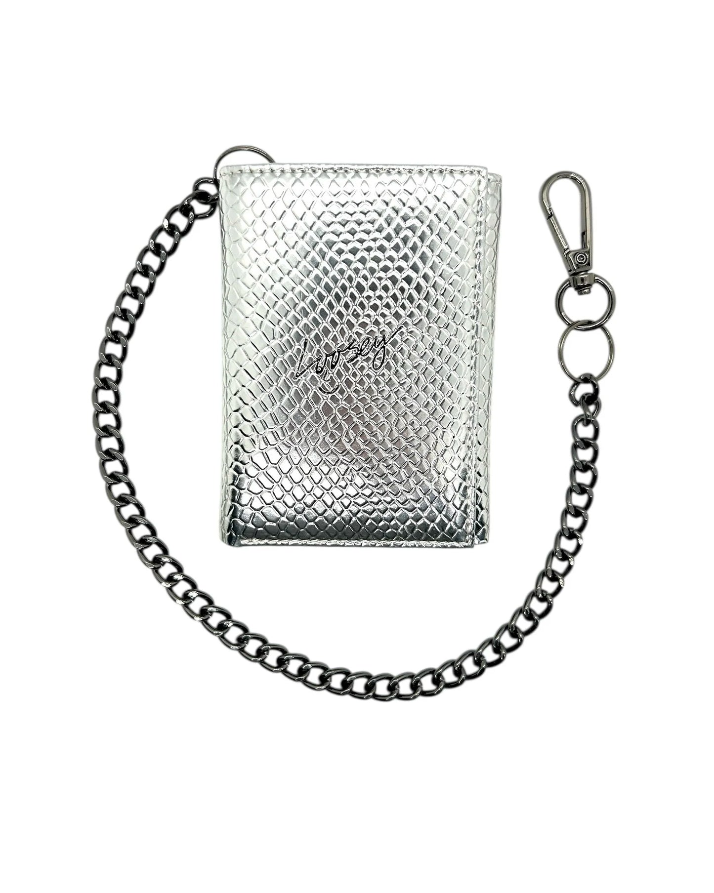 Loosey Metallic Chain Gang Wallet - Silver