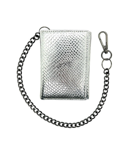 Loosey Metallic Chain Gang Wallet - Silver