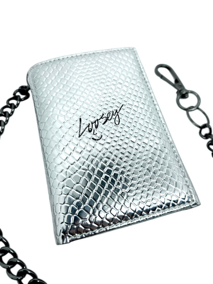 Loosey Metallic Chain Gang Wallet - Silver