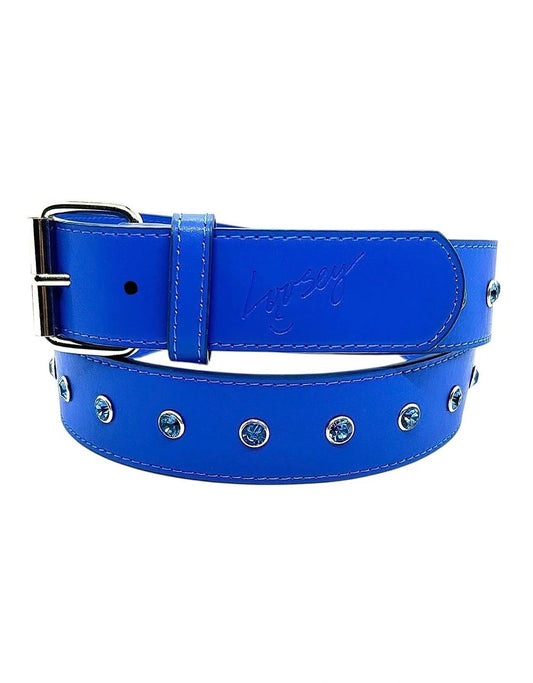 Loosey Rhinestone Belt - Royal