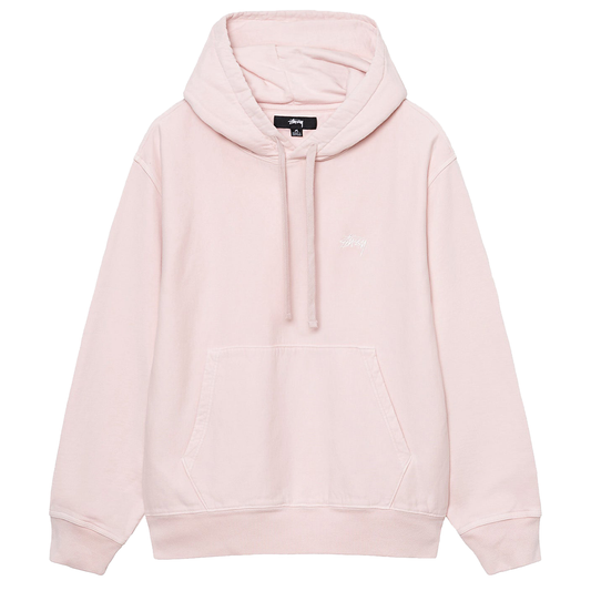 Stussy Overdyed Stock Logo Hoodie - Light Pink