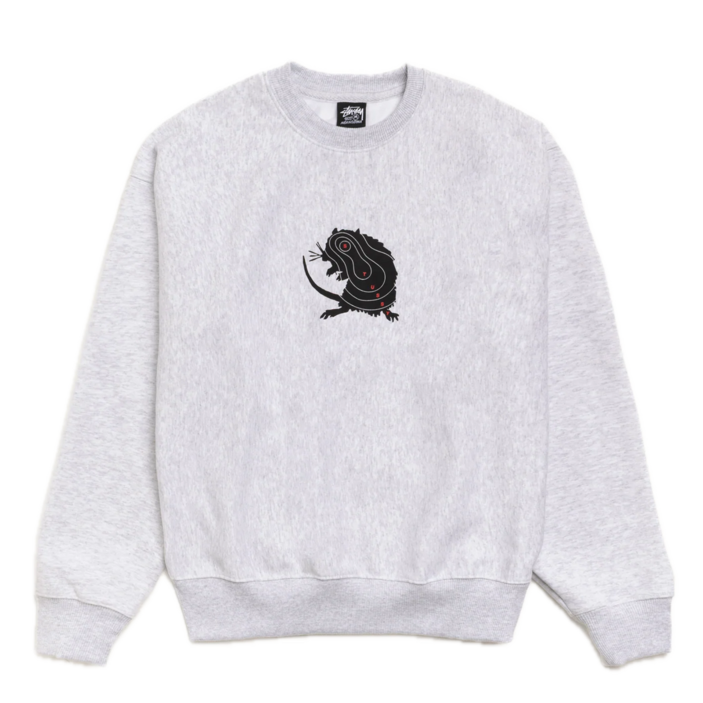 Stussy Long Range Crewneck - Ash