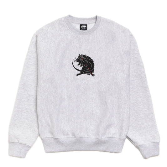 Stussy Long Range Crewneck - Ash
