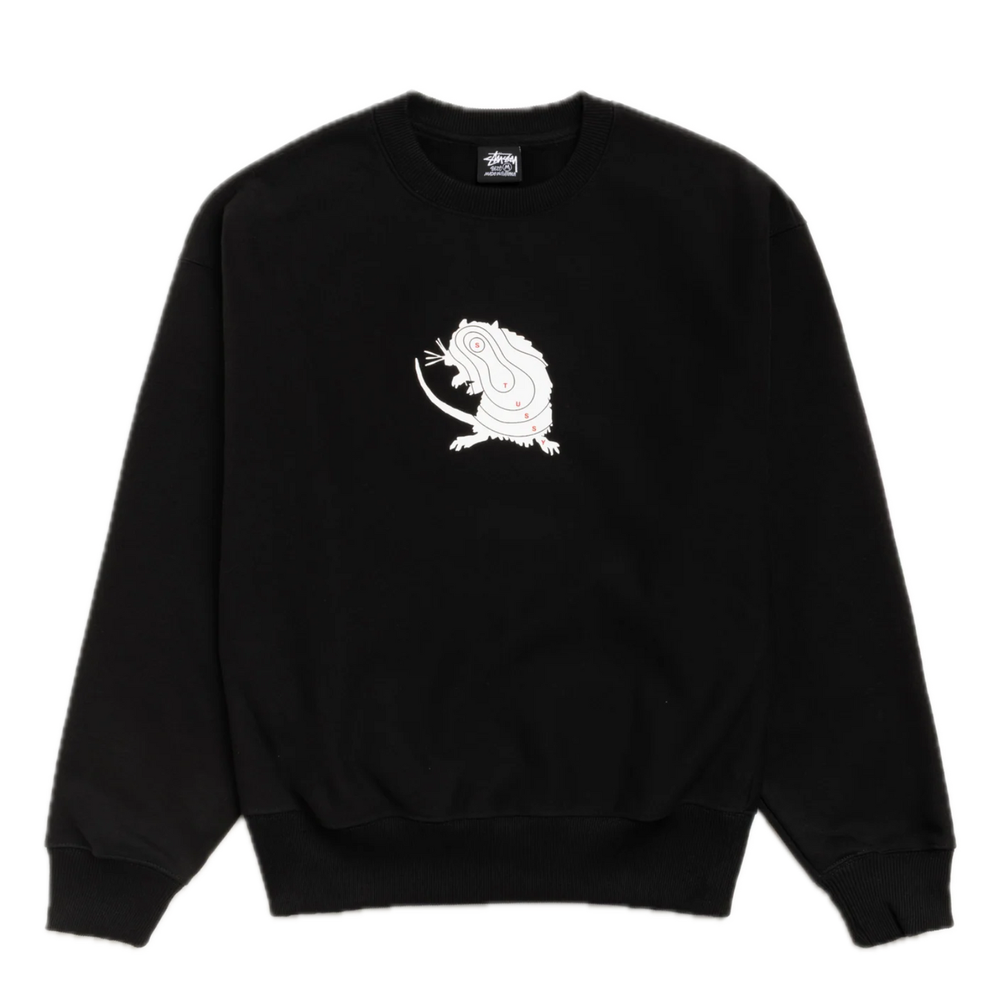 Stussy Long Range Crewneck - Black