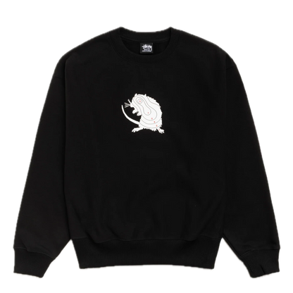 Stussy Long Range Crewneck - Black