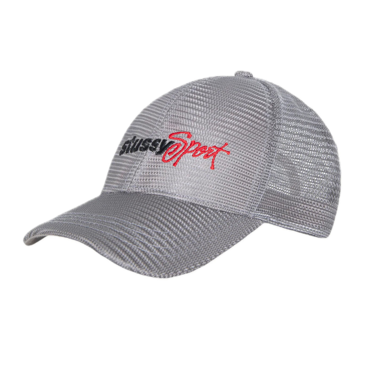 Stussy Mid Depth Sport Mesh Cap - Grey