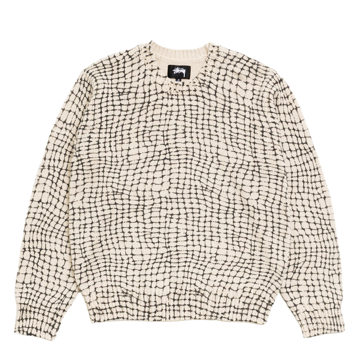 Stussy Mesh Print Sweater - Mesh Net