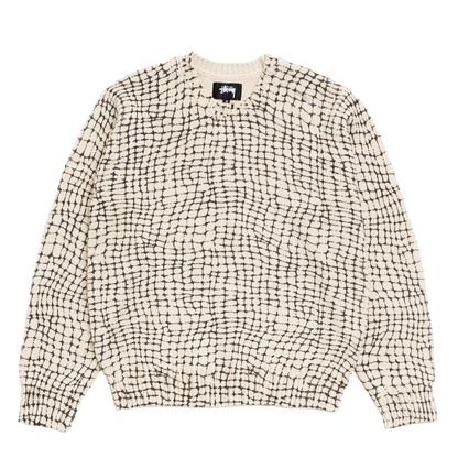 Stussy Mesh Print Sweater - Mesh Net