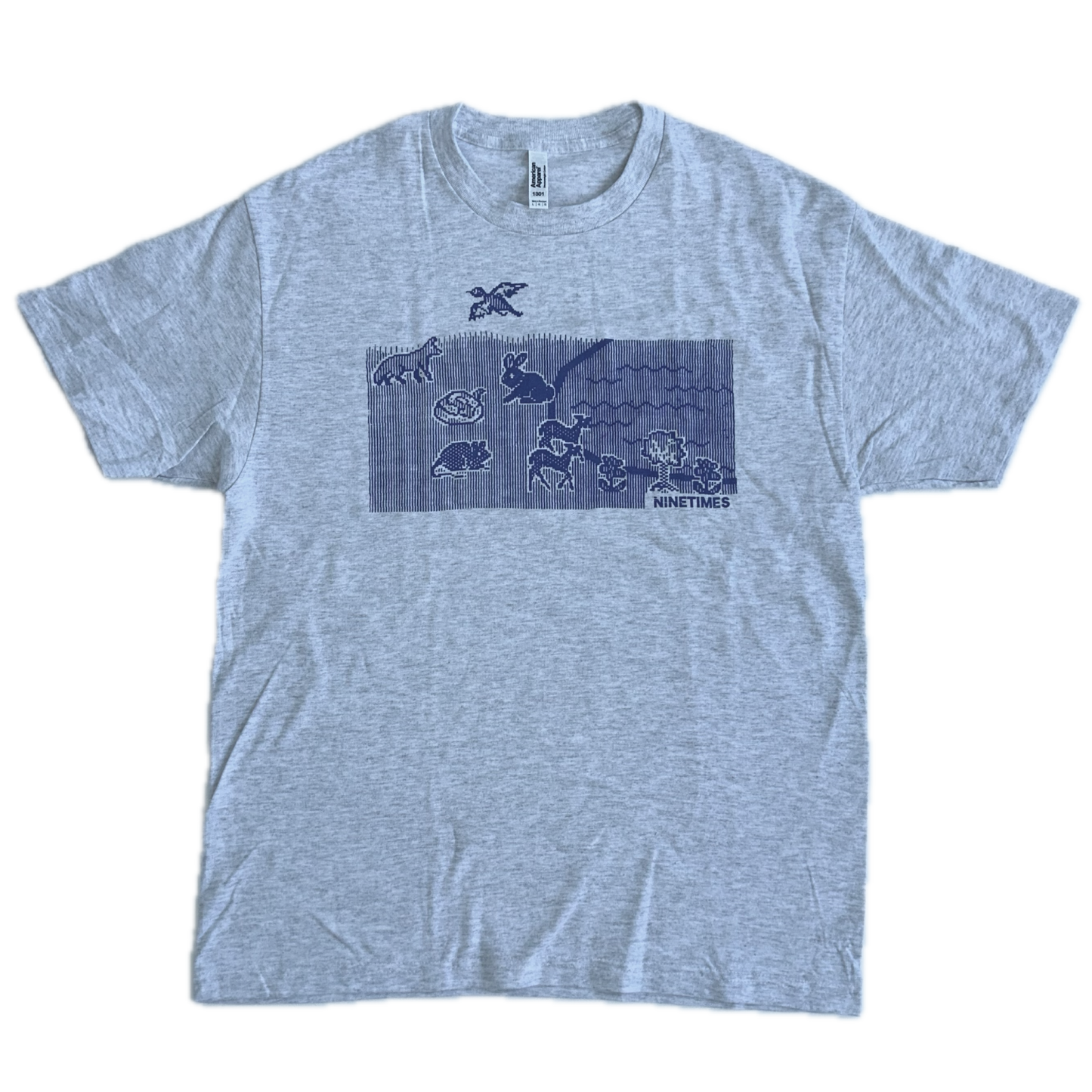 Ninetimes Mother Computer Earth Tee - Ash/Lavender