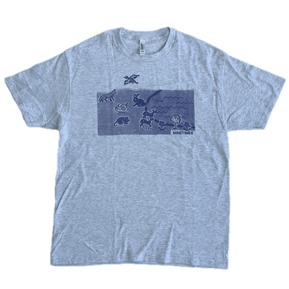 Ninetimes Mother Computer Earth Tee - Ash/Lavender