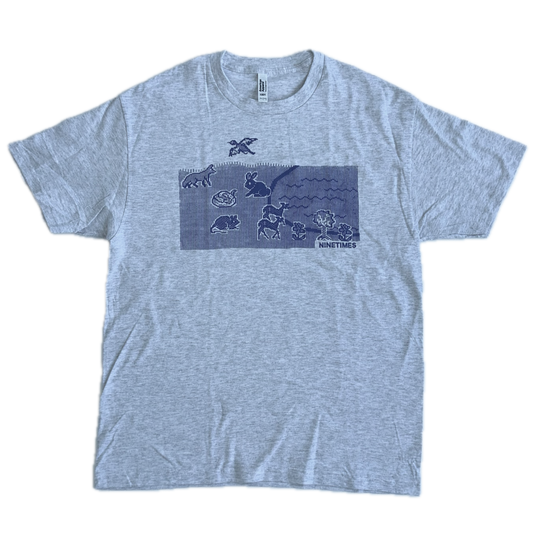 Ninetimes Mother Computer Earth Tee - Ash/Lavender