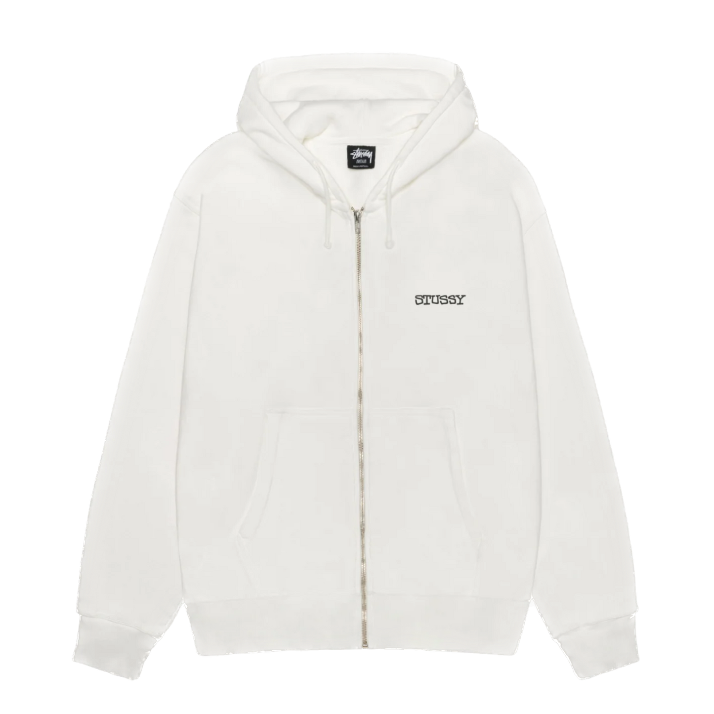 Stussy Jumbo Pigment Dyed Zip Hoodie - Natural