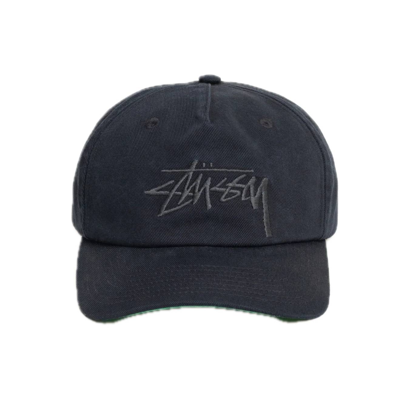 Stussy Big Stock Mid Depth Cap - Navy Eclipse