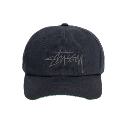 Stussy Big Stock Mid Depth Cap - Navy Eclipse