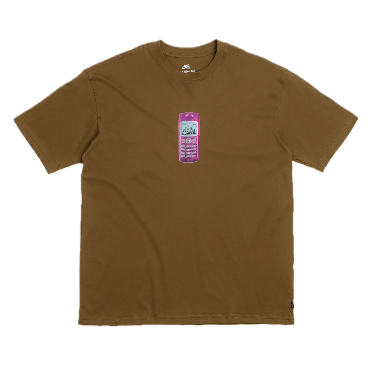 Nike SB Phone Tee - Mosswood Brown
