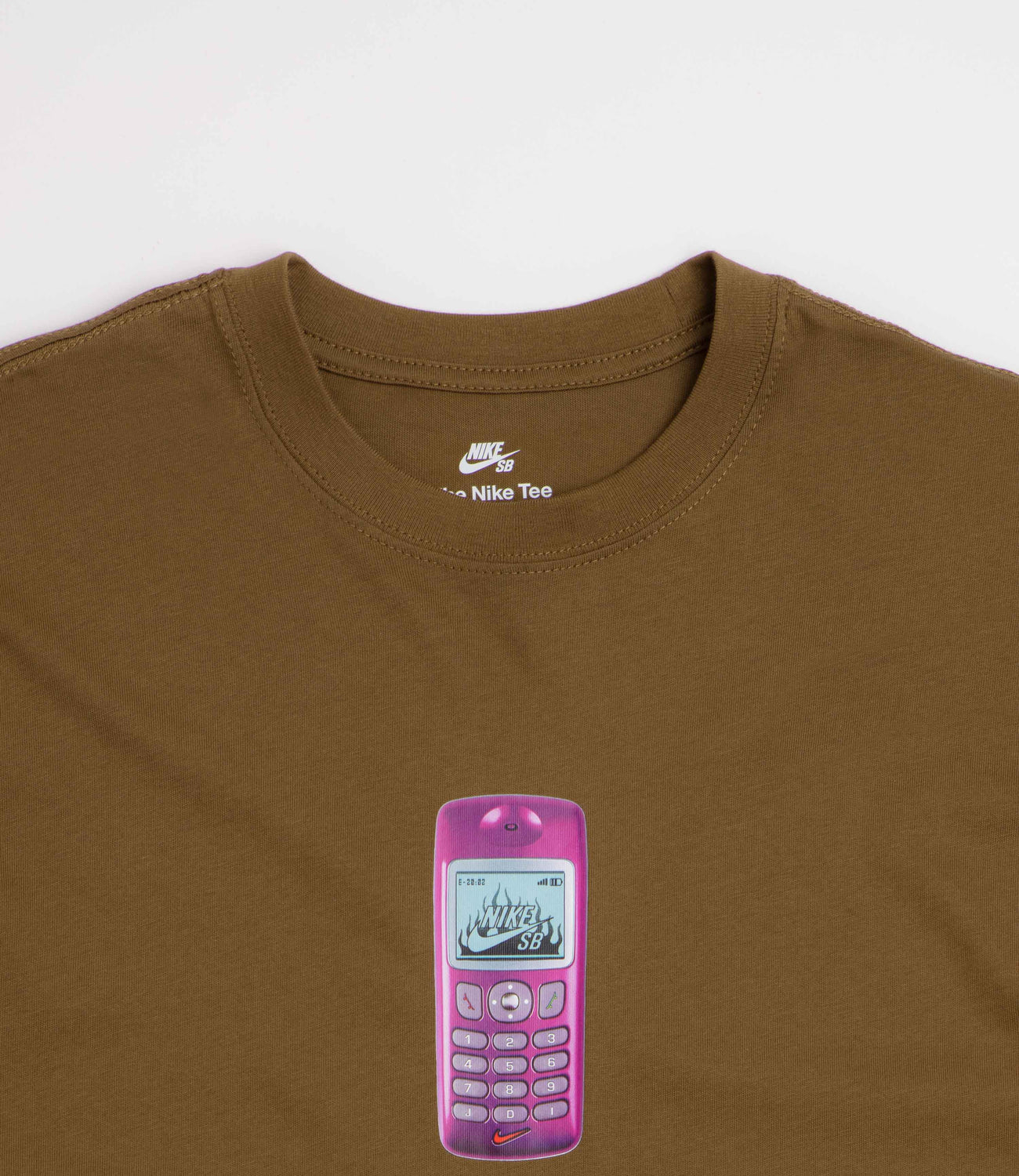 Nike SB Phone Tee - Mosswood Brown