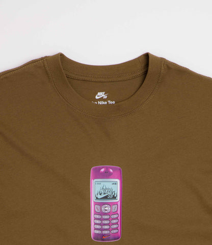 Nike SB Phone Tee - Mosswood Brown