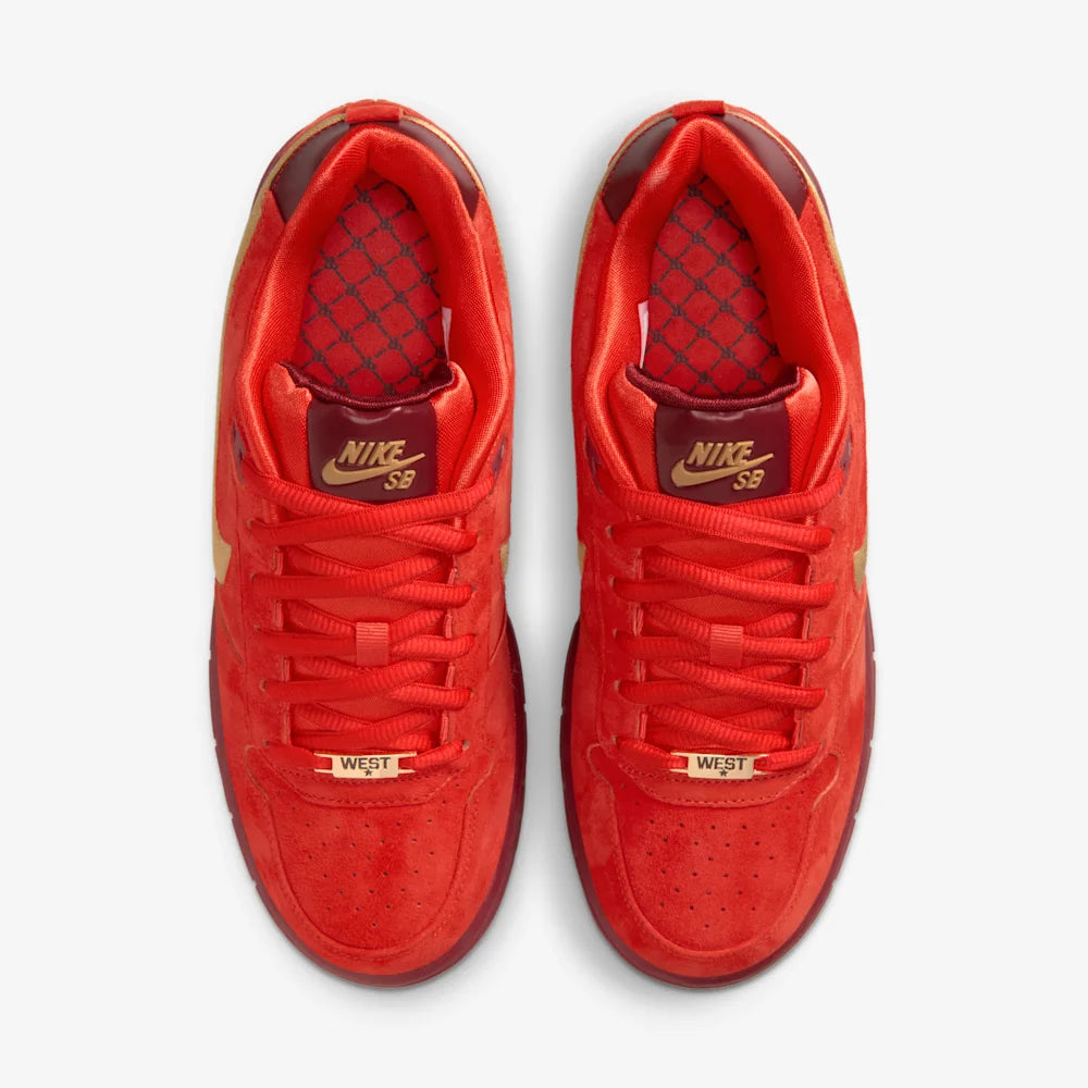 Nike SB Paul Rodriguez Zoom Air Low - Habanero Red/Club Gold/Team Red