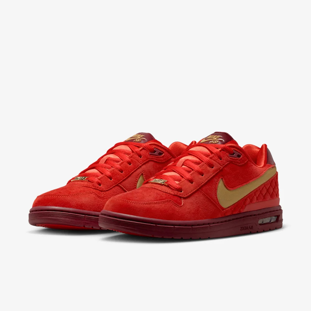 Nike SB Paul Rodriguez Zoom Air Low - Habanero Red/Club Gold/Team Red