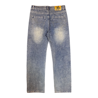 Star Team Normal Fit Drop Jeans - Blue