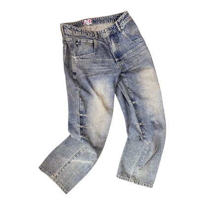 Star Team Normal Fit Drop Jeans - Blue