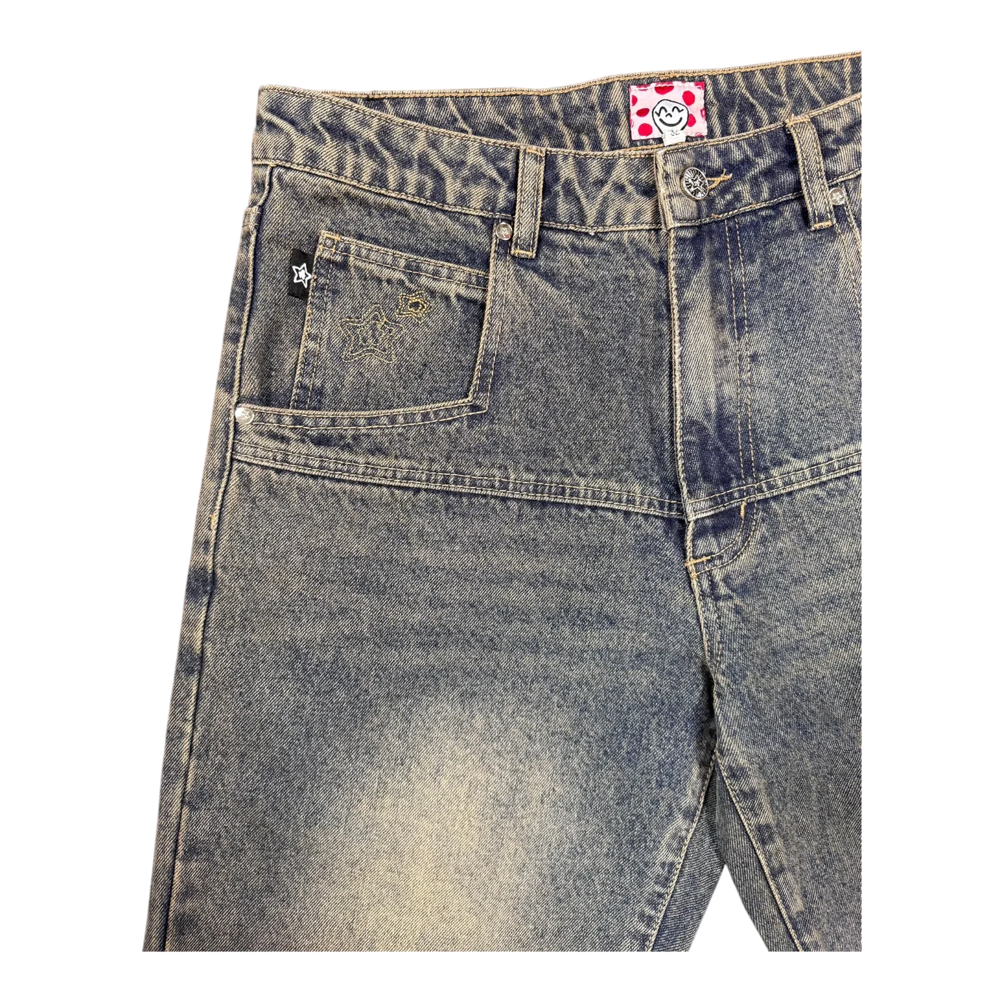Star Team Normal Fit Drop Jeans - Blue