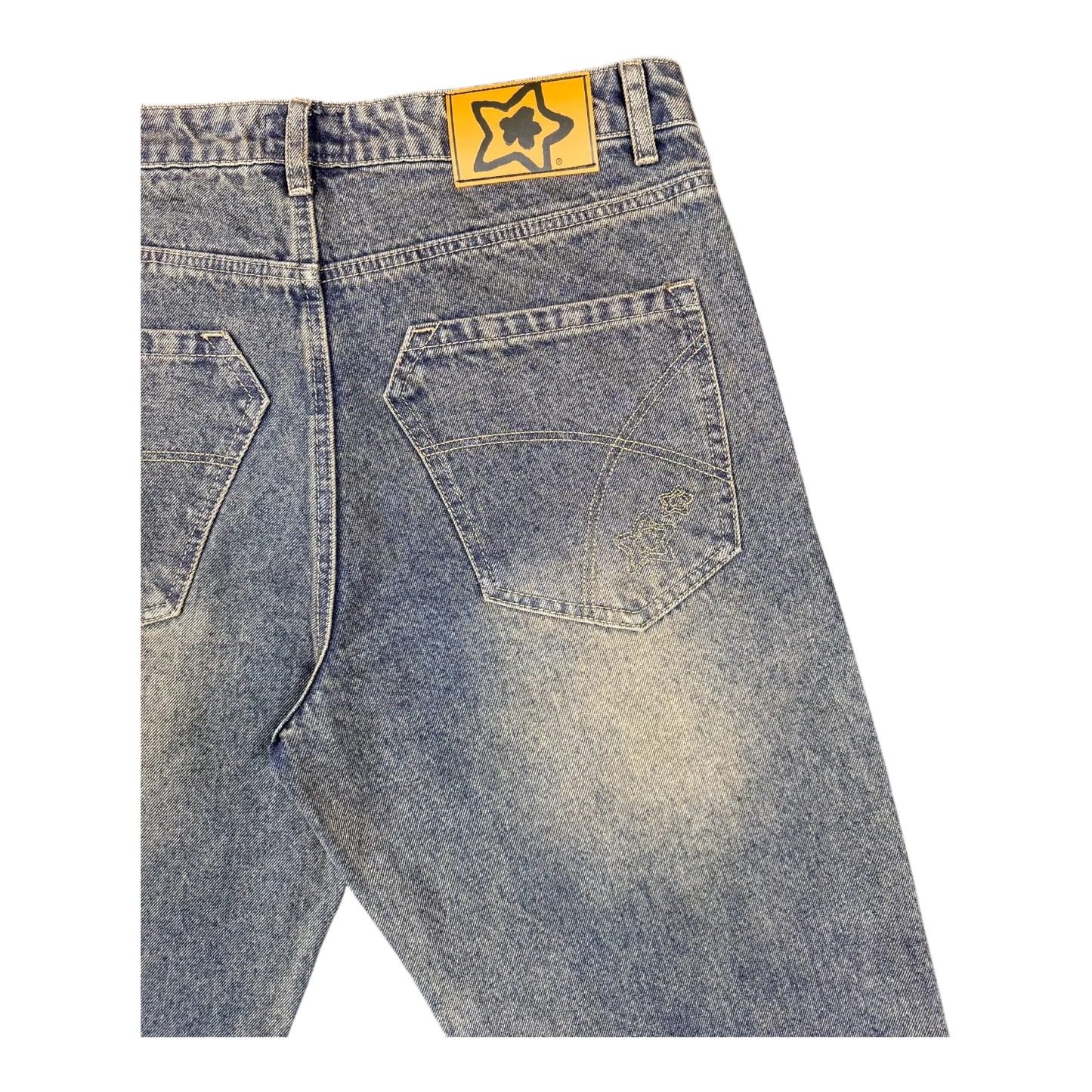 Star Team Normal Fit Drop Jeans - Blue