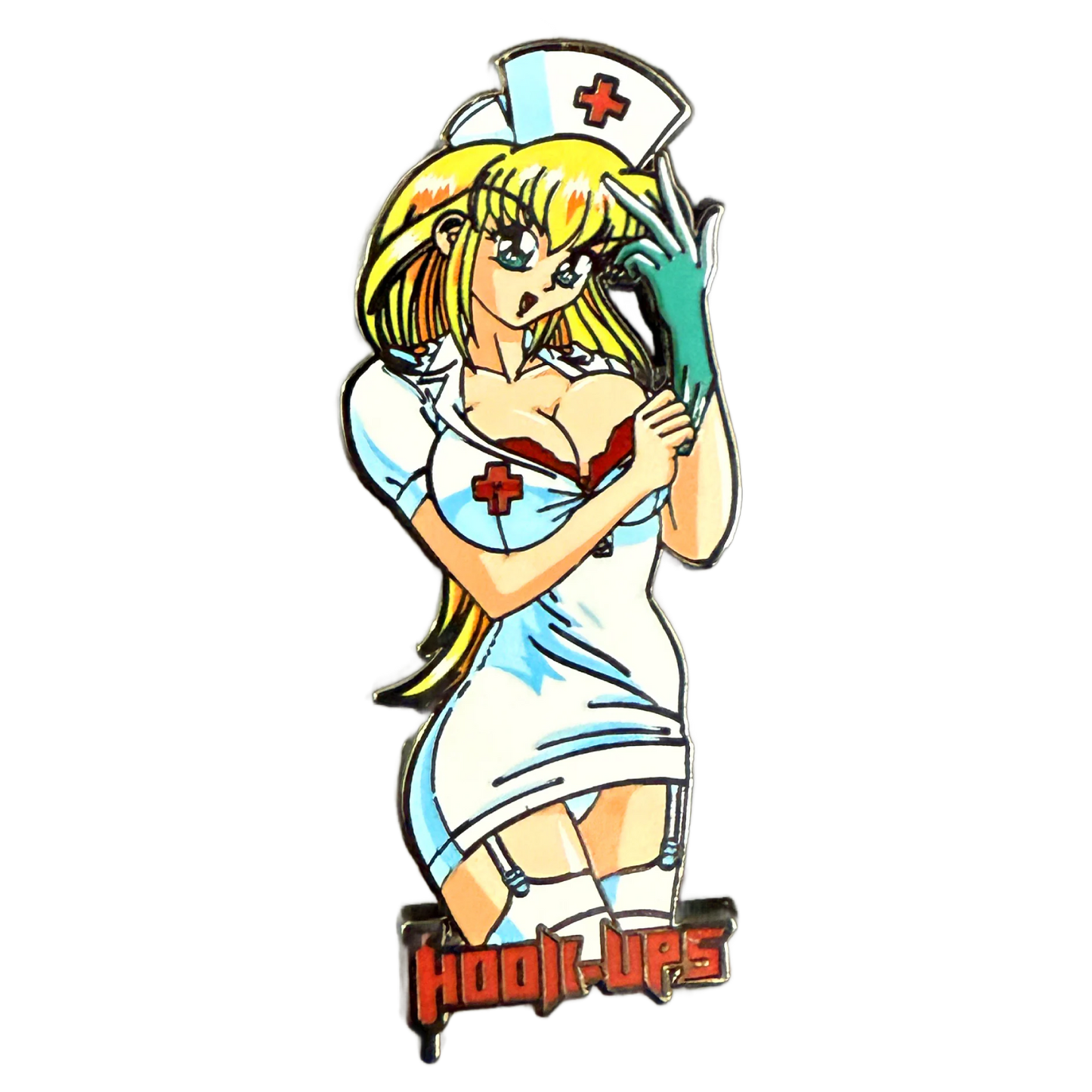 Hook-Ups Nurse Daisy Enamel Pin