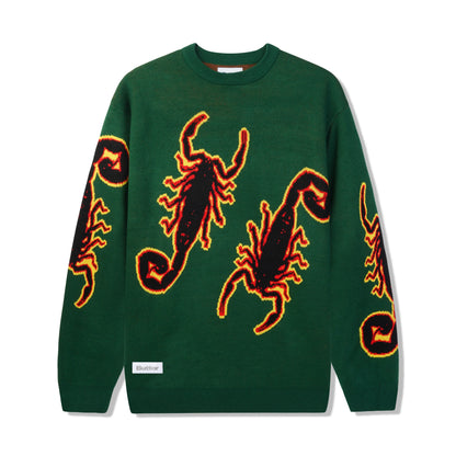 Butter Goods Scorpion Knit Sweater - Forest Green