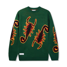 Load image into Gallery viewer, Butter Goods Scorpion Knit Sweater - Forest Green