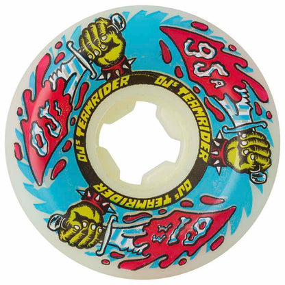 OJs Team Rider Wheels White Blue - 95A 61mm