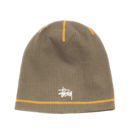 Stussy Skullcap Waffle Beanie - Olive Drab