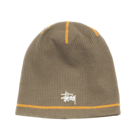 Stussy Skullcap Waffle Beanie - Olive Drab