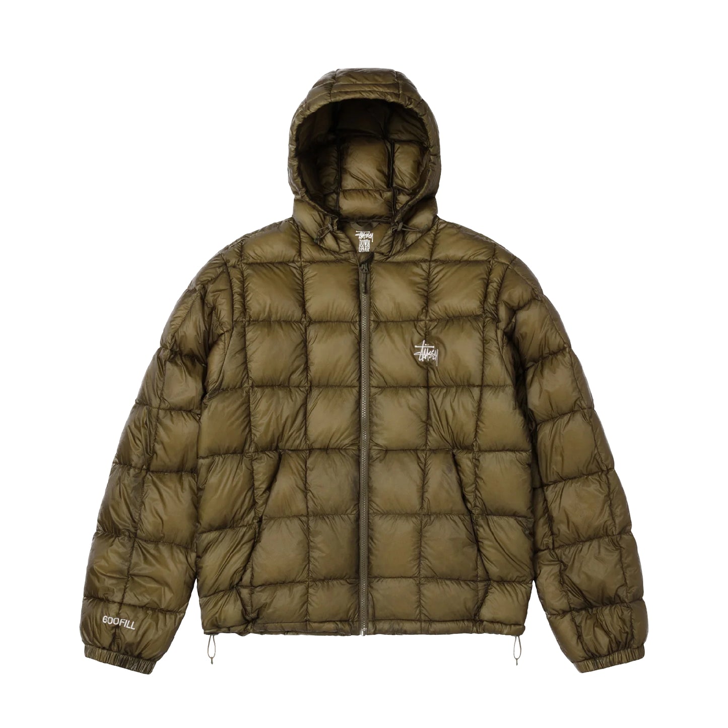 Stussy Midweight Hooded Puffer - Olive