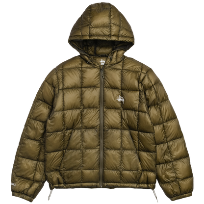 Stussy Midweight Hooded Puffer Jacket - Olive