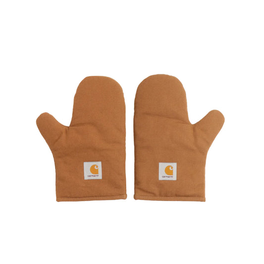 Carhartt WIP Canvas Oven Mitt Set - Hamilton Brown