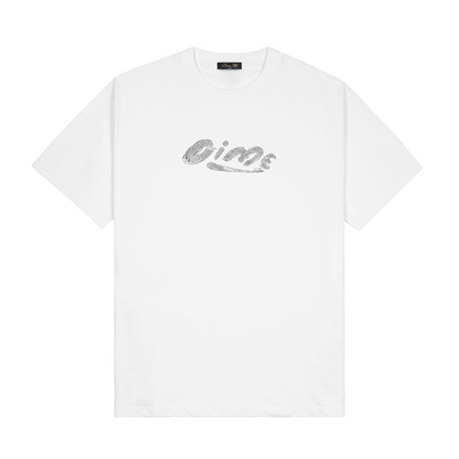 Dime Paint Tee - White