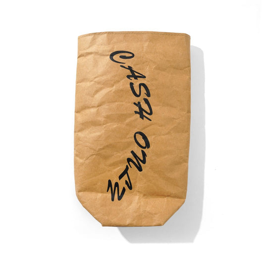 Cash Only Tyvek Brown Paper Bag - Brown