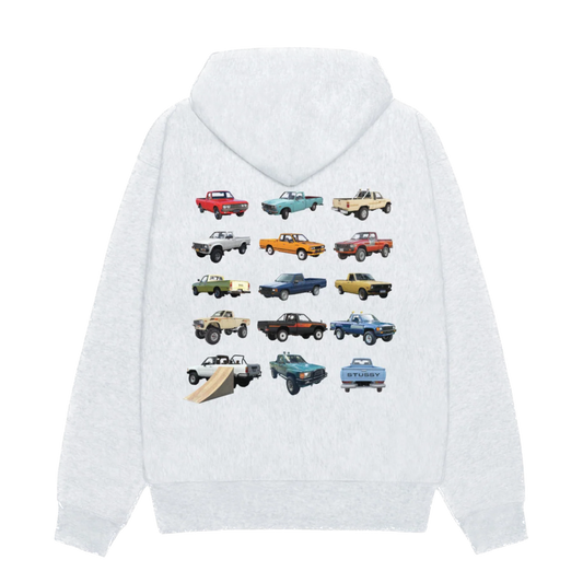 Stussy Pickup Zip Hoodie - Ash