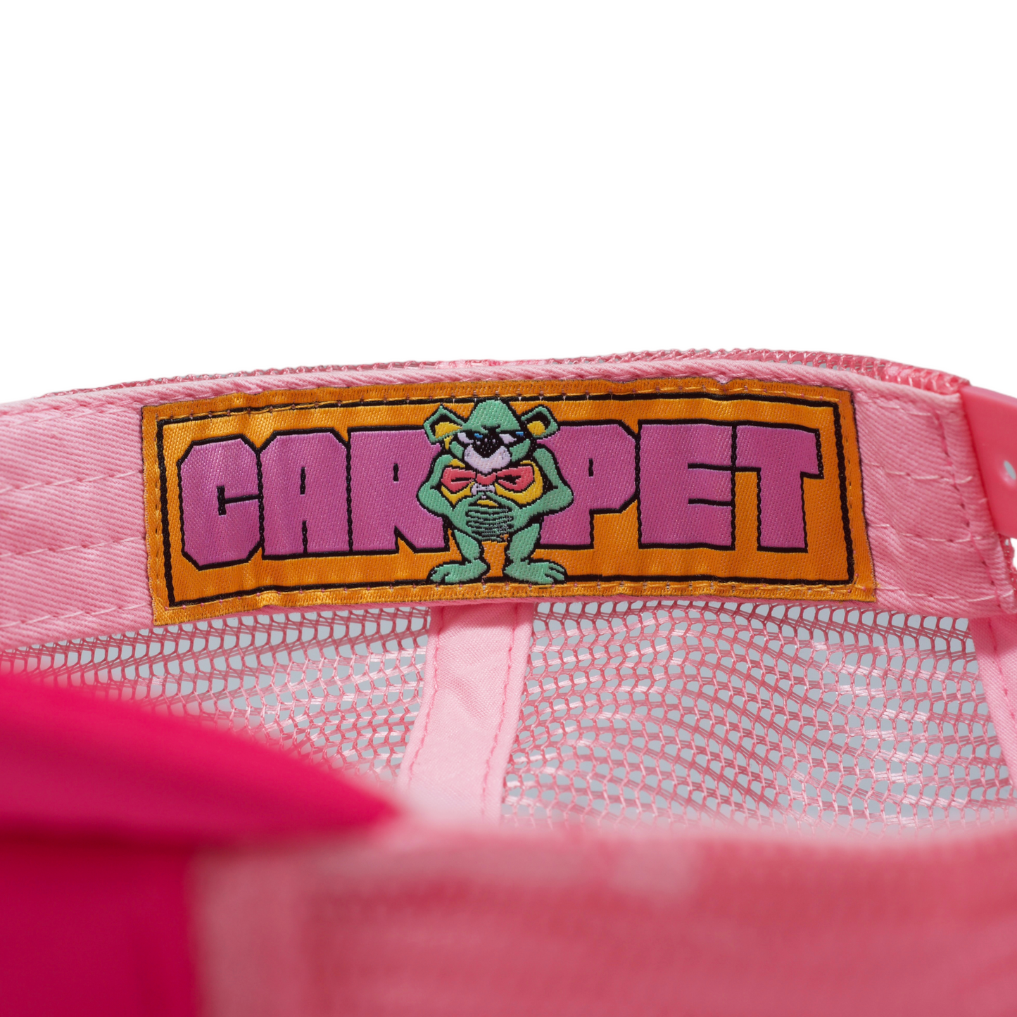 Carpet Company Puff Trucker Hat - Pink/Green