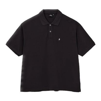 Stussy Classic Pique Polo - Black