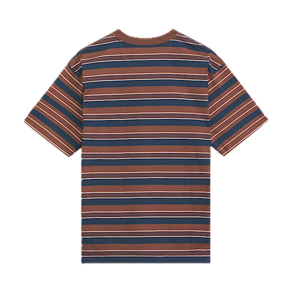Vans Pismo Shortsleeved Striped Shirt - Potting Soil Brown