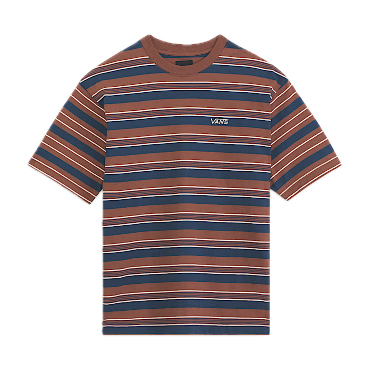 Vans Pismo Shortsleeved Striped Shirt - Potting Soil Brown