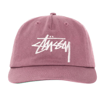 Stussy Big Stock Mid Depth Snapback - Plum