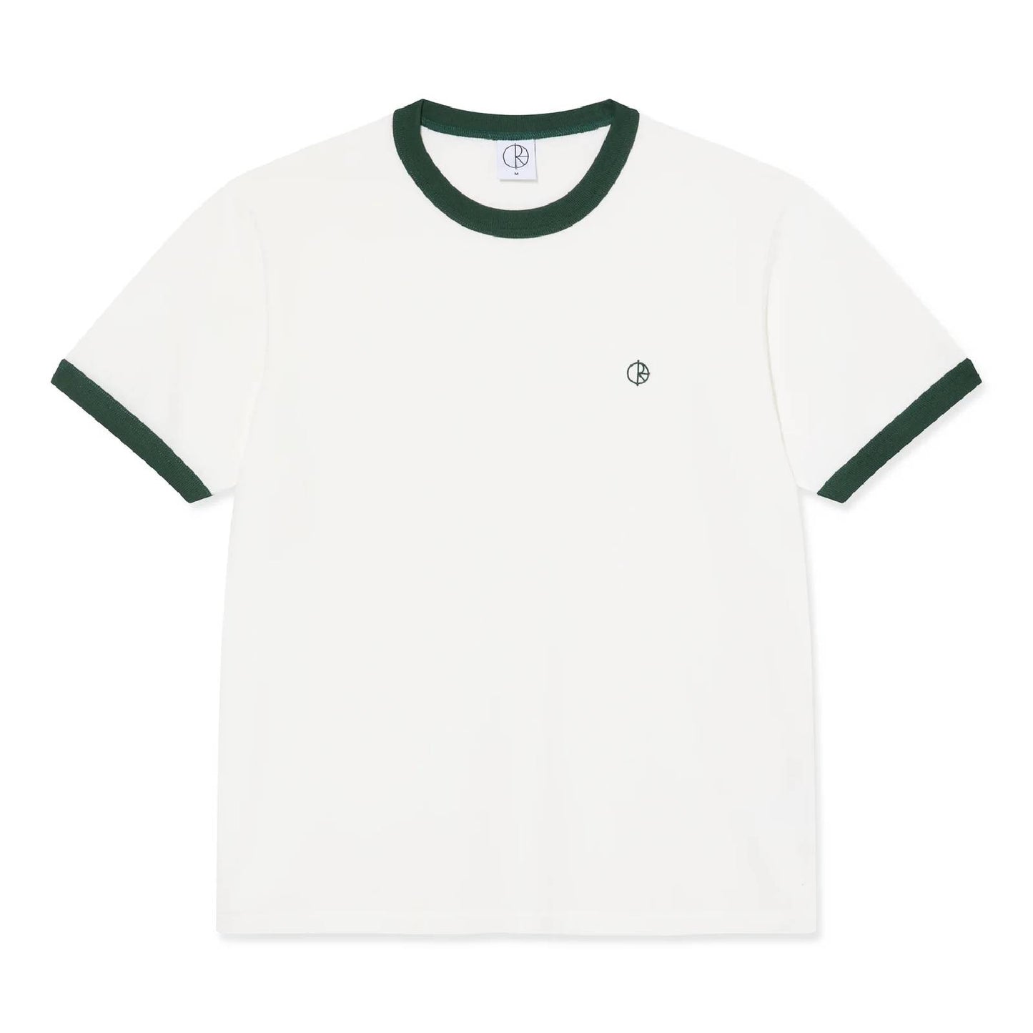 Polar Ringer Tee - Cloud White/Dark Green