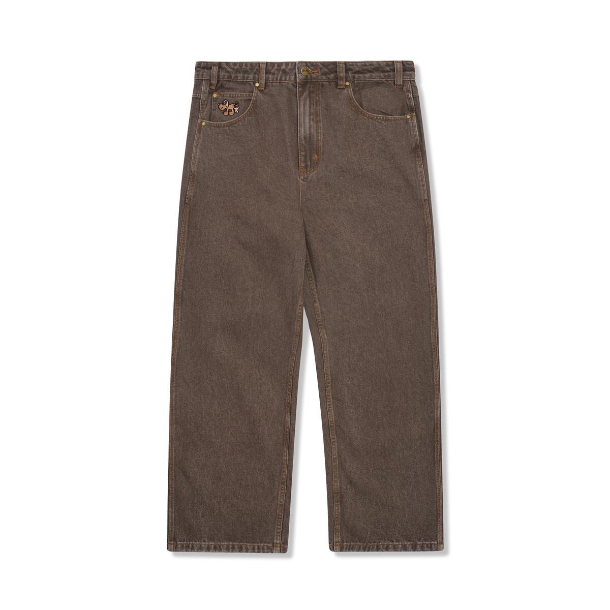 Butter Goods Pooch Relaxed Denim Jeans - Washed Brown