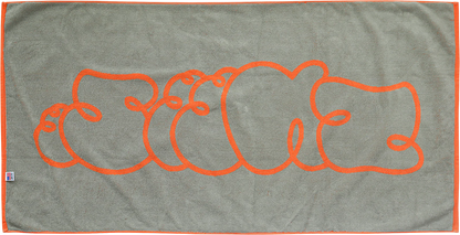 Sneeze Logo Beach Towel - Orange/Sage