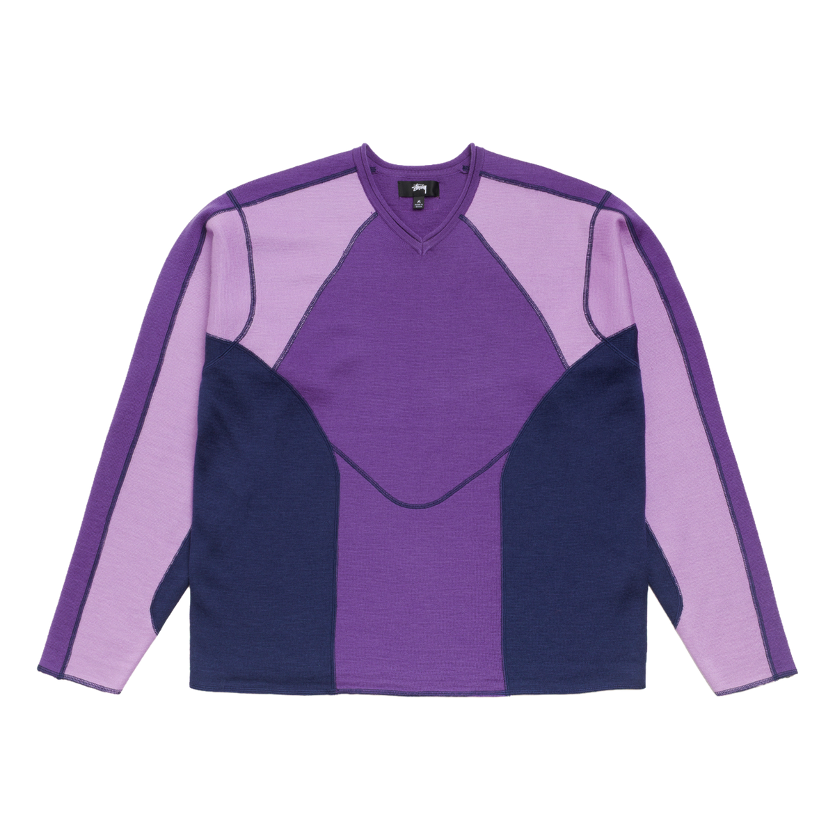 Stussy Wave Knit Sweater - Lavender