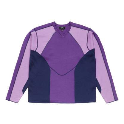 Stussy Wave Knit Sweater - Lavender
